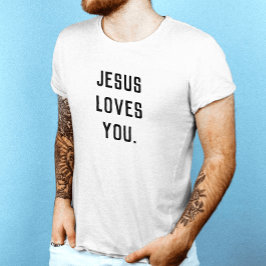Jezus houdt van jou t-shirt