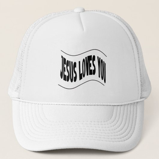 Jezus Houdt van Jou Trucker Pet (Voorkant)