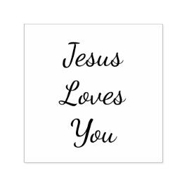 Jezus houdt van jou  zelfinktende stempel