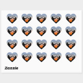 Jezus Houdt Van Jou Zonsondergang Hart Sticker (Vel)