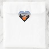 Jezus Houdt Van Jou Zonsondergang Hart Sticker (Tas)