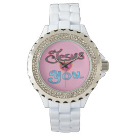 Jezus houdt van jullie Christelijke vrouwen Horloge