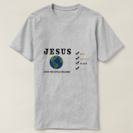 Jezus houdt van Kinderen Wereld T-shirt
