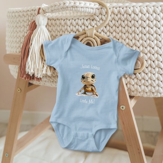 Jezus houdt van Little Me uit één stuk Romper