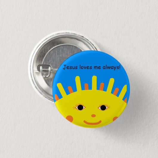 Jezus houdt van me altijd Button (Voorkant /achterkant)