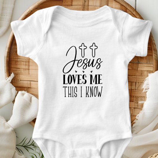 Jezus houdt van me Baby Bodysuit