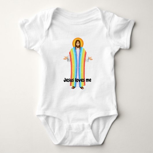 Jezus houdt van me baby bodysuit (Voorkant)