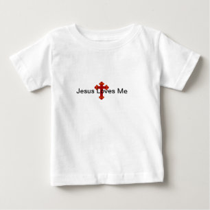 Jezus houdt van me Baby T Shirt