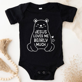 Jezus houdt van me Barly Much Baby Christelijk Bod Romper