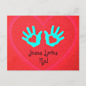 Jezus houdt van me! briefkaart (Voorkant)