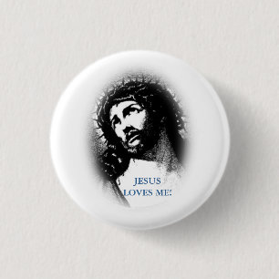 Jezus houdt van me Button