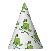 Jezus houdt van me Dinosaur Feesthoedjes (Rechts)