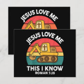 Jezus houdt van me Dit Ik ken graafmachine Christe (Voorkant / Achterkant)