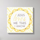 Jezus houdt van me dit ik weet Canvas Wall Art (Voorkant)