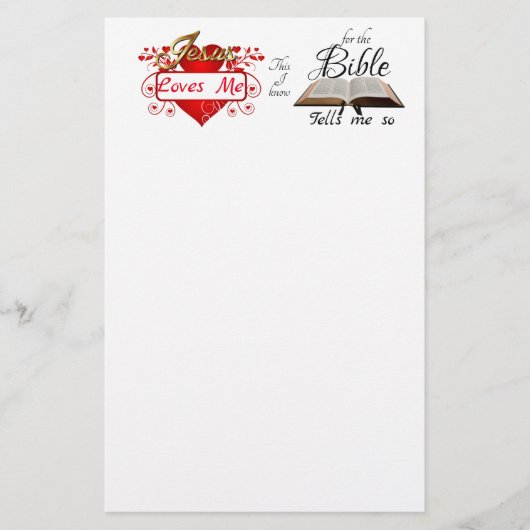 Jezus houdt van me, dit weet ik... briefpapier (Voorkant)
