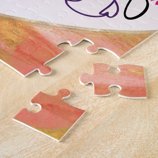 "Jezus houdt van me, dit weet ik..." hartkruis Legpuzzel (Zijkant)