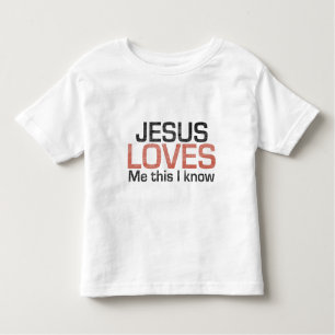 Jezus houdt van me, dit weet ik. kinder shirts