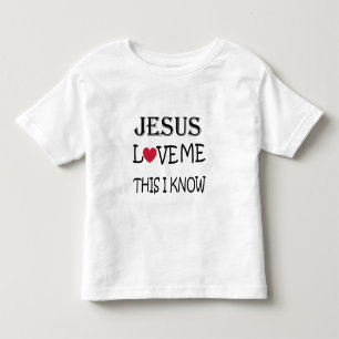 Jezus houdt van me dit weet ik kinder shirts