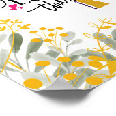 Jezus houdt van me, dit weet ik, kruis en bloemen poster (Hoek)