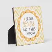 Jezus houdt van me, dit weet ik Plaque Fotoplaat (Voorkant)