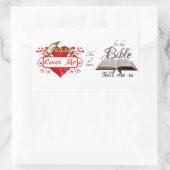 Jezus houdt van me, dit weet ik... rechthoekige sticker (Tas)