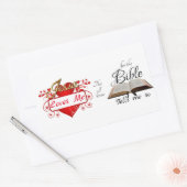 Jezus houdt van me, dit weet ik... rechthoekige sticker (Envelop)