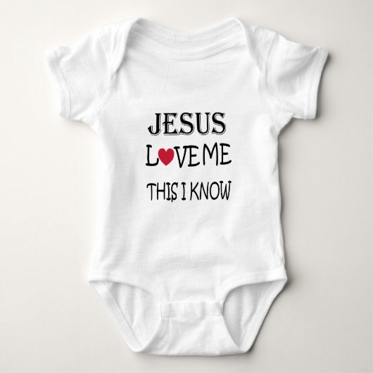 Jezus houdt van me dit weet ik romper (Voorkant)