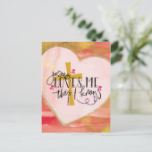 "Jezus houdt van me, dit weet ik" Valentijnsdag Briefkaart (Staand voorkant)