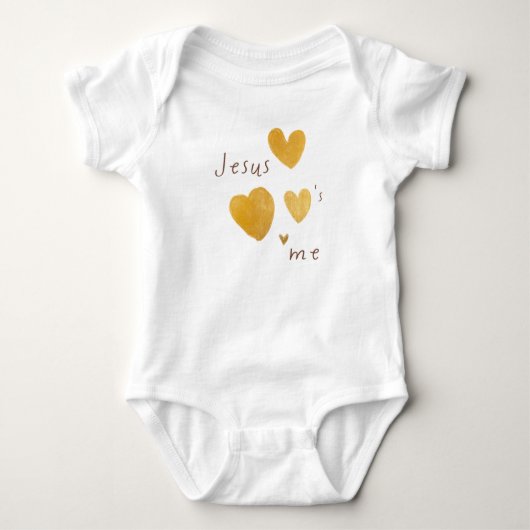 Jezus houdt van me. ééndelige bodysuits (Voorkant)