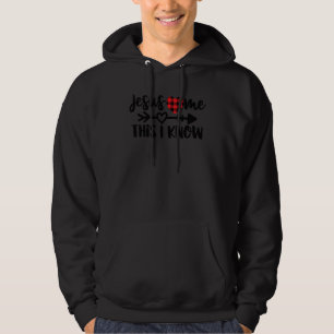 Jezus houdt van me, ik ken Christus religieuze Chr Hoodie