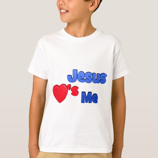 Jezus houdt van me Kinderen T-Shirt (Voorkant)