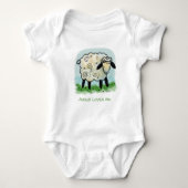 Jezus houdt van me, kleine lamb onsie romper (Voorkant)
