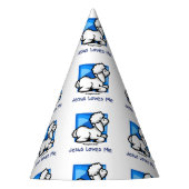 Jezus houdt van me Lamb Feesthoedjes (Voorkant)