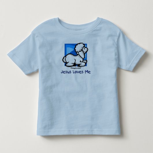 Jezus houdt van me Lamb Kinder Shirts (Voorkant)