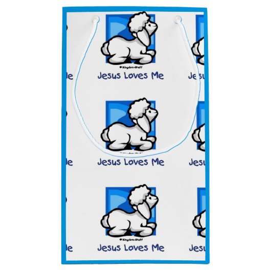 Jezus houdt van me Lamb Klein Cadeauzakje (Achterkant)