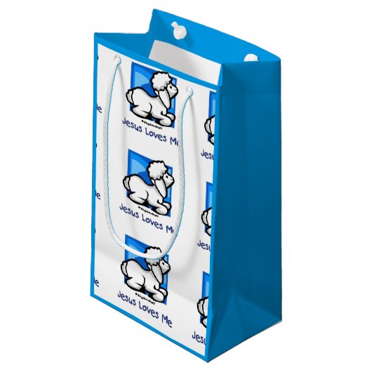 Jezus houdt van me Lamb Klein Cadeauzakje (Voorkant Gekanteld)