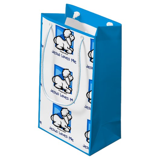 Jezus houdt van me Lamb Klein Cadeauzakje (Achterkant Gekanteld)
