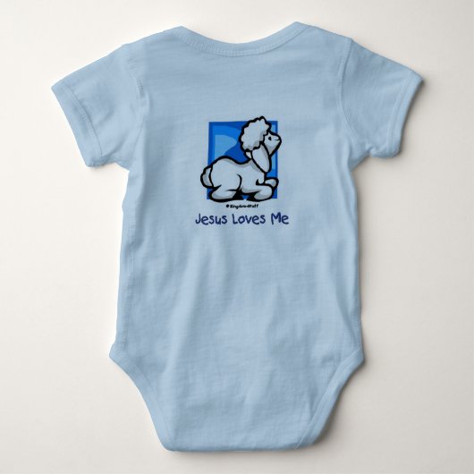 Jezus houdt van me Lamb Romper (Achterkant)