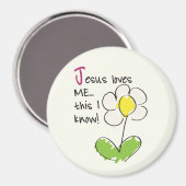 Jezus houdt van me magneet (Voorkant / Achterkant)