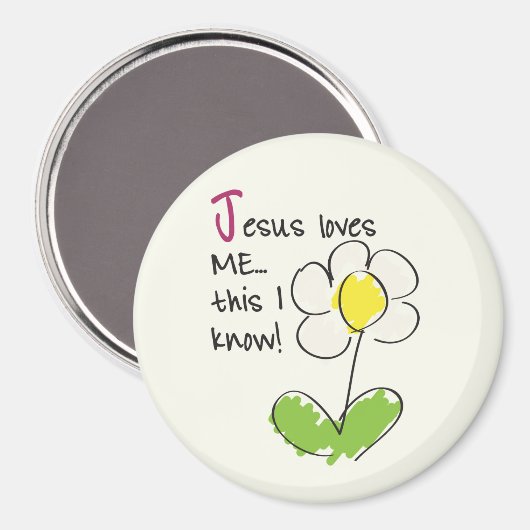 Jezus houdt van me magneet (Voorkant / Achterkant)