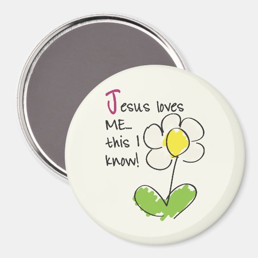 Jezus houdt van me magneet (Voorkant / Achterkant)