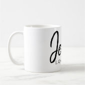 Jezus houdt van me met rood hart | koffiemok (Links)