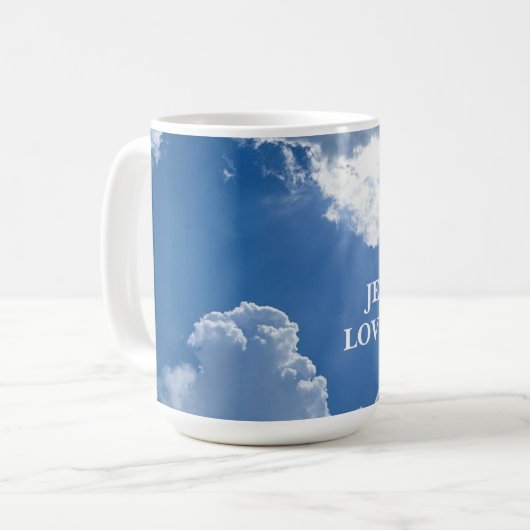 Jezus houdt van me Mok (Voorkant links)