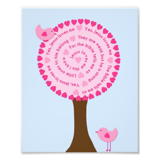 Jezus houdt van me, neursery Art Foto Afdruk (Voorkant)