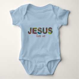 Jezus houdt van me Onsie voor Baby Romper