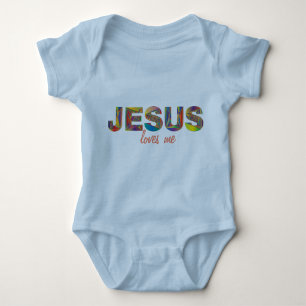 Jezus houdt van me Onsie voor Baby Romper