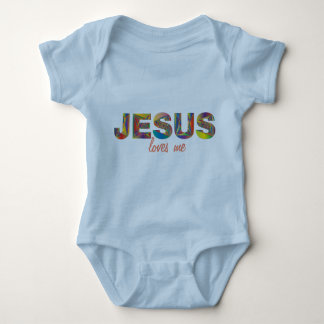 Jezus houdt van me Onsie voor Baby Romper
