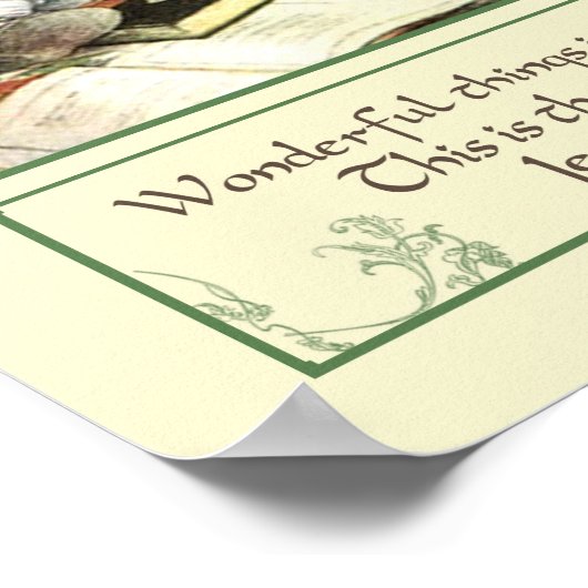 Jezus houdt van me Poster (Hoek)