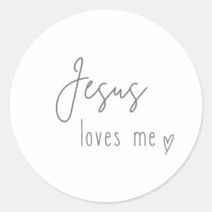 Jezus houdt van me Stickers