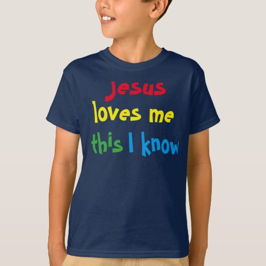 Jezus houdt van me T-Shirt (Voorkant)